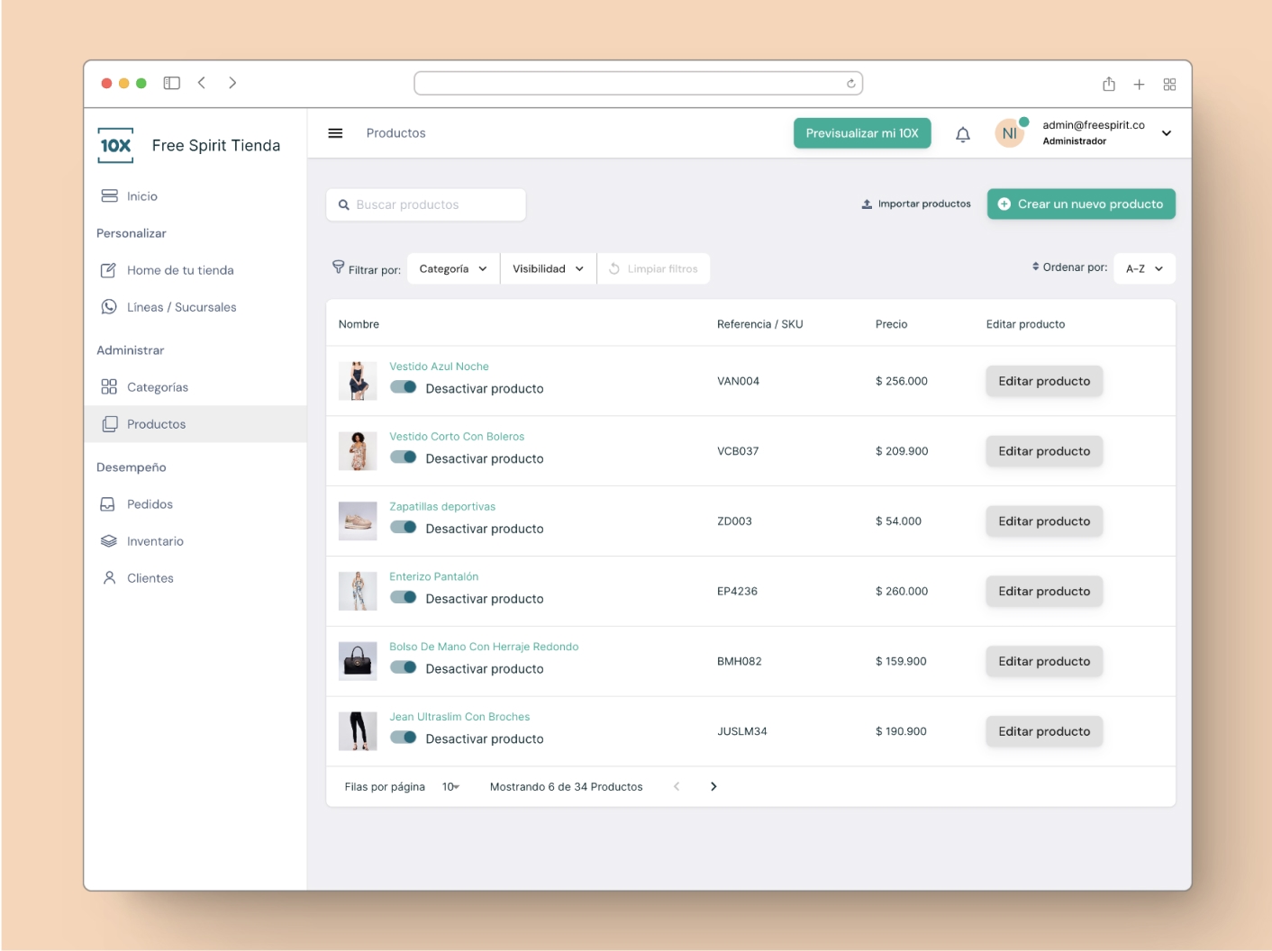Product management design