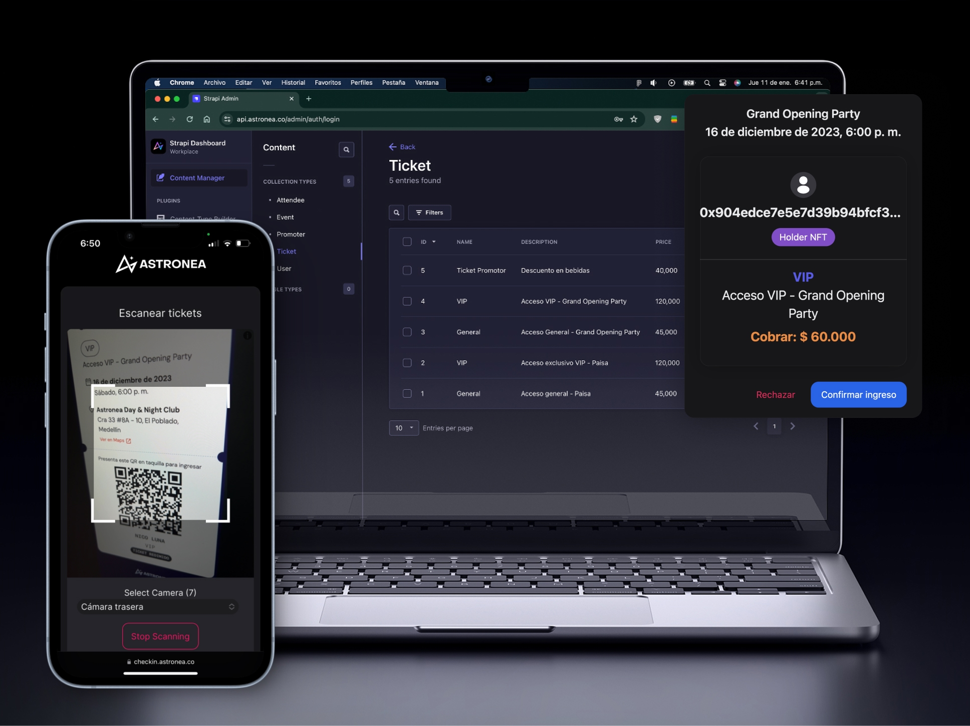 Event ticketing platform backend