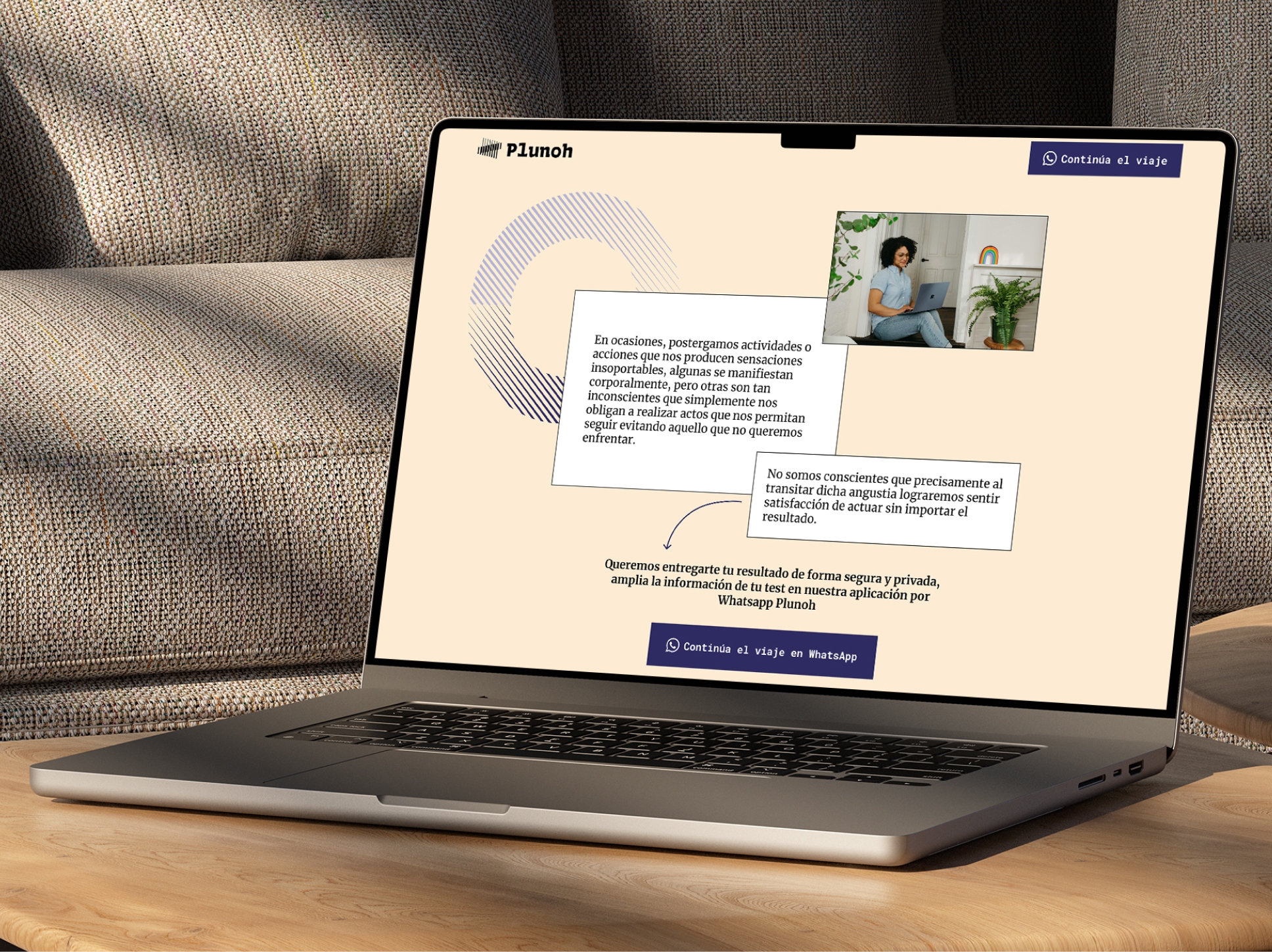 Test results page design