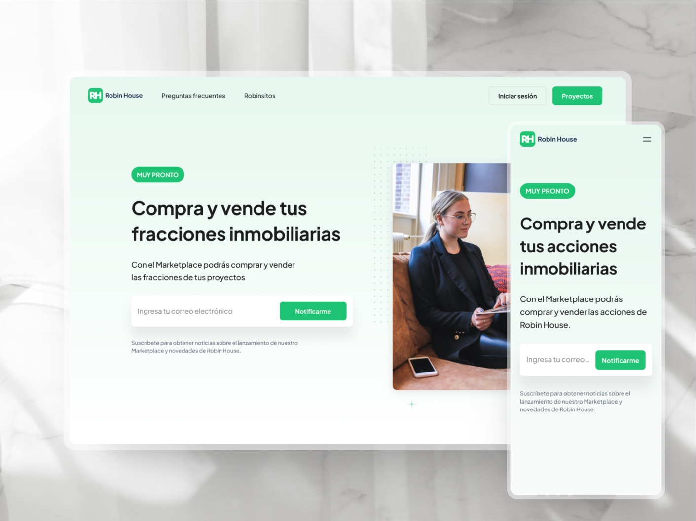 Coming soon page design